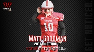 Matt Goodman 2016 Senior Highlights (FB | LB | LS | Cortland Red Dragons)