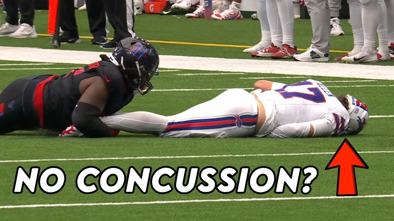 Josh Allen Lays Motionless on the Field After Huge Hit but No Concussion? Doctor Explains