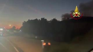 In fiamme un capannone dei rifiuti a Grisignano di Zocco, nel Vicentino