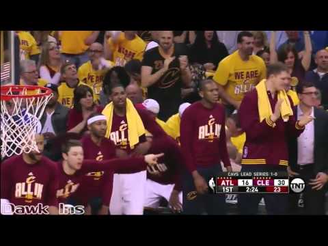 JR Smith Full Highlights 2016 ECSF Game 2 vs Hawks   23 Pts, UNREAL 7 Threes in 3 Quarters!