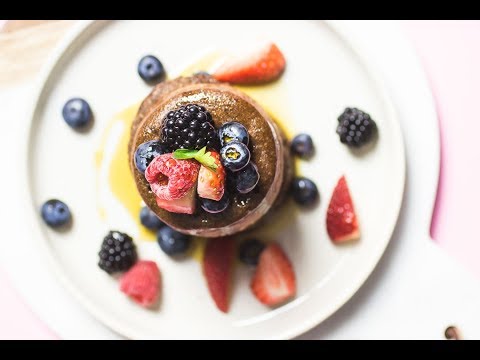 Fluffy Paleo Tigernut Flour Chocolate Souffle Pancakes | Gluten-free, Grain-free, AIP