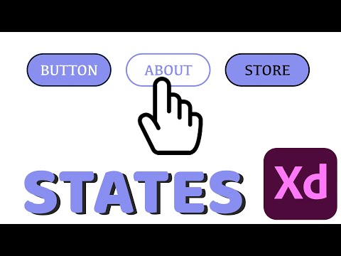 Adobe XD Component States (Button Hover)
