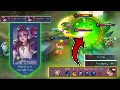 1200 MATCH!! BUILD LYLIA HACK DAMAGE 2021 FOR ONE EXPLOSION - MLBB