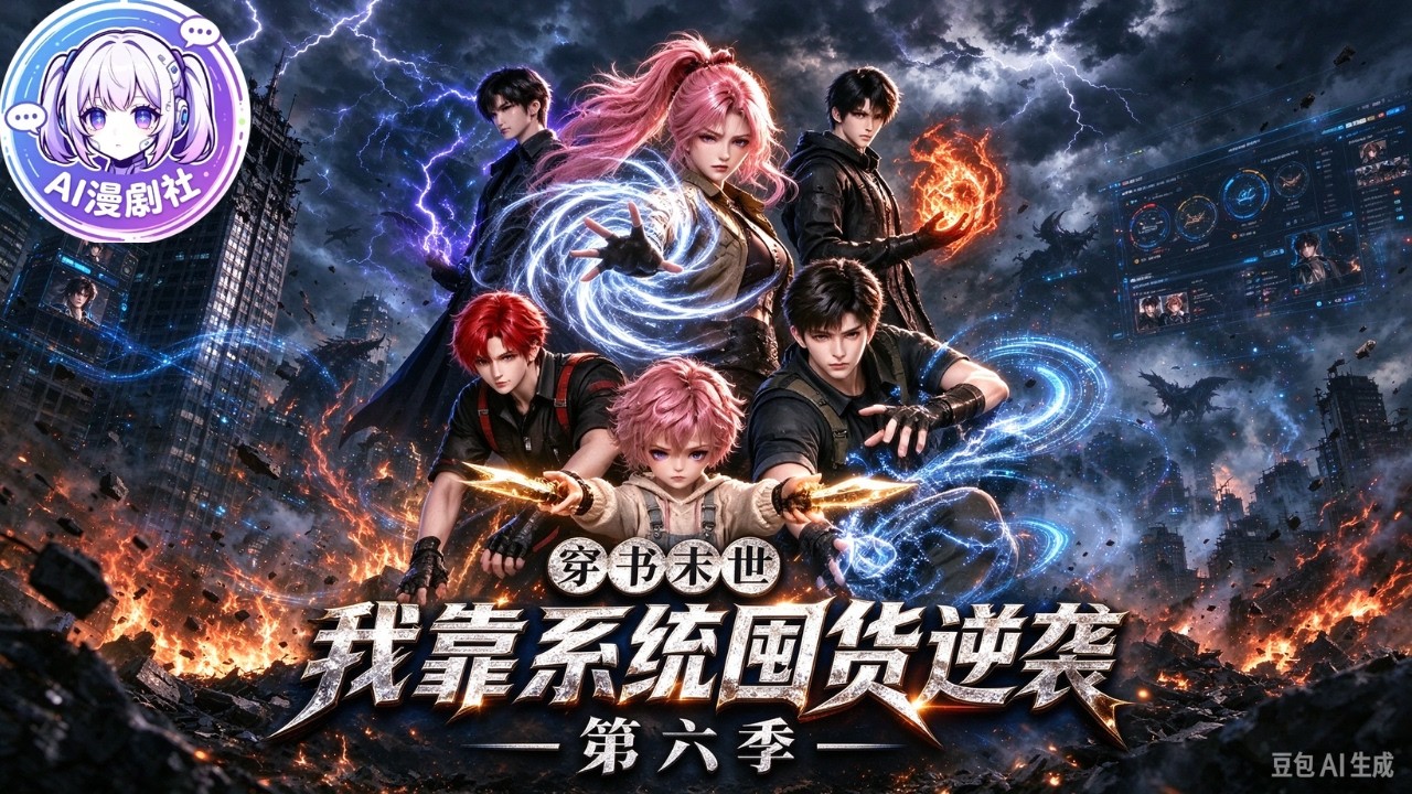 《穿书末世我靠系统囤货逆袭》第6季 |💥末世降臨！穿書女獲無限囤貨系統，帶住細弟廢土求生 #最新漫剧 #AI漫劇社