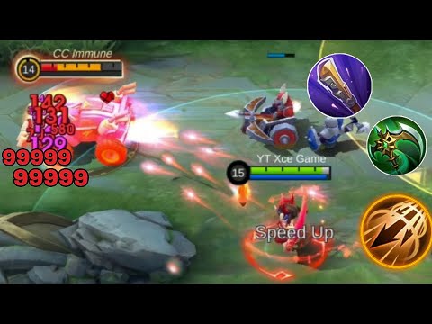 #Chang'e 500% attack speed marksman build be like: