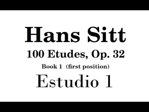 Hans Sitt (Estudios, Op 32) Libro 1 - Lección 1