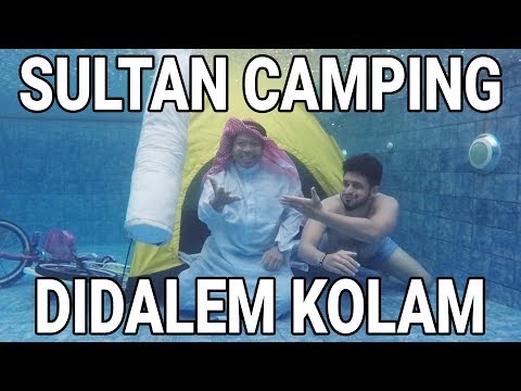 sultan-kemping-di-dalam-kolam