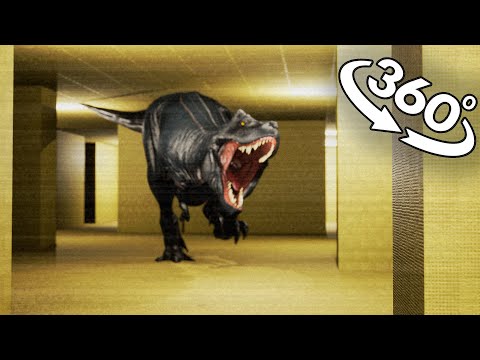 VR 360° Tyrannosaurus Rex in Backrooms (secret footage)
