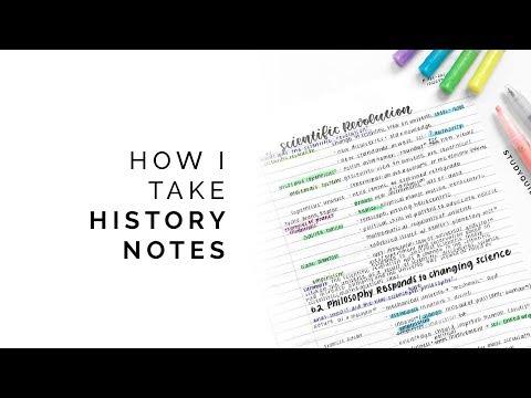 how to take history notes 🍂 color-coding, effective summaries, and more!
