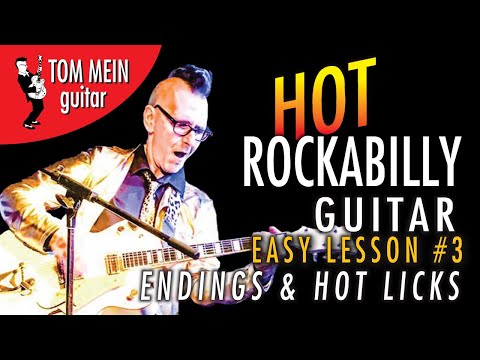 Hot Rockabilly Guitar Lesson #3   ENDINGS AND LICKS