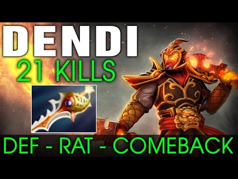 Dendi Idol [Ember Spirit] - 21 Kills & Divine Rapier - Def Rat Comeback