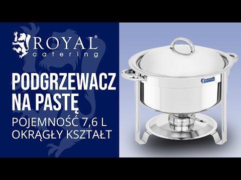 Video - Podgrzewacz na pastę - okrągły - 7,6 l