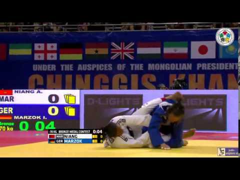 Judo 2015 Grand Prix Ulaanbaatar: Niang (MAR) - Marzok (GER) [-70kg] bronze