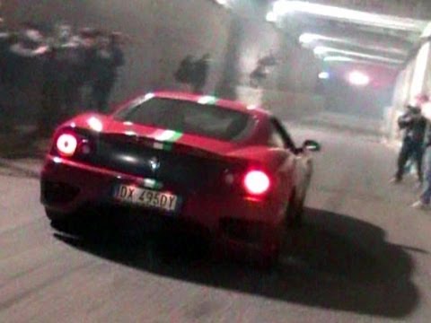 Monza Speed Day 20/11/2011 - Tunnel Sound, Burnouts, Accelerations, Flames!!!