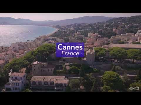 Flying over Cannes, France