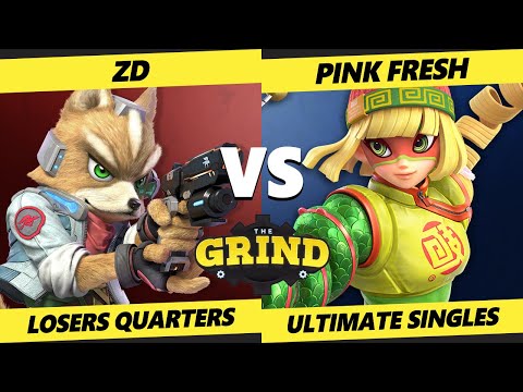 The Grind 177 Losers Quarters - ZD (Fox) Vs. Pink Fresh (Min Min) Smash Ultimate - SSBU