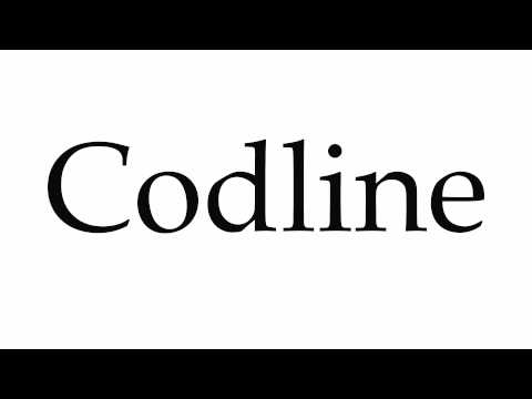 How to Pronounce Codline
