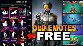 Get old Emotes for Free 😍All region working | Pubg Mobile