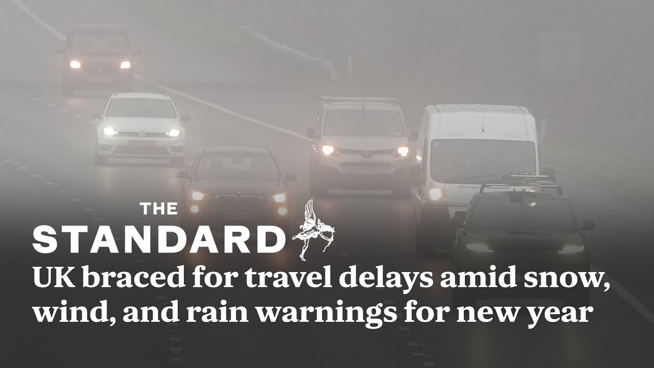 UK braced for travel delays amid snow, wind, and rain warnings for new year