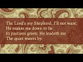 Psalm 23 | The Lord's My Shepherd | Crimond