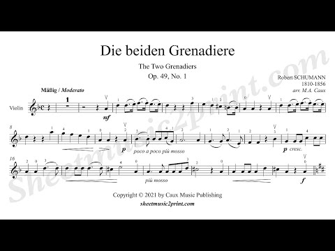 Schumann : The Two Grenadiers - Violin