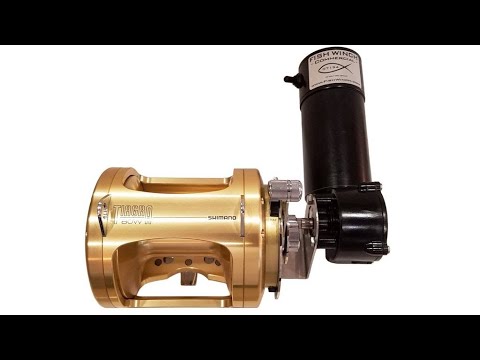 FISH WINCH® - Electric Reel Motors for SHIMANO TIAGRA 50, 80, & 130 size reels (fits 280+ reels).