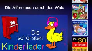 Die Affen rasen durch den Wald - Kinder Lieder
