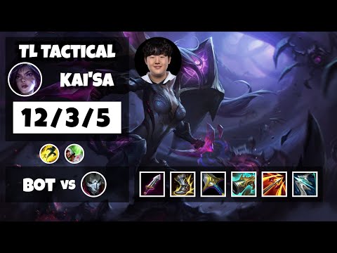 Kai'Sa Bot Lane 11.6 Challenger Gameplay Replay S11 (12/3/5) - NA