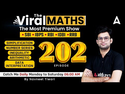 Bank Exams | Simplification | Number Series | Inequality | Arithmetic | Viral Maths 202  | Navneet
