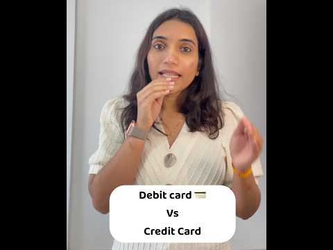 Debit card vs credit card 💳. #creditcard #finance