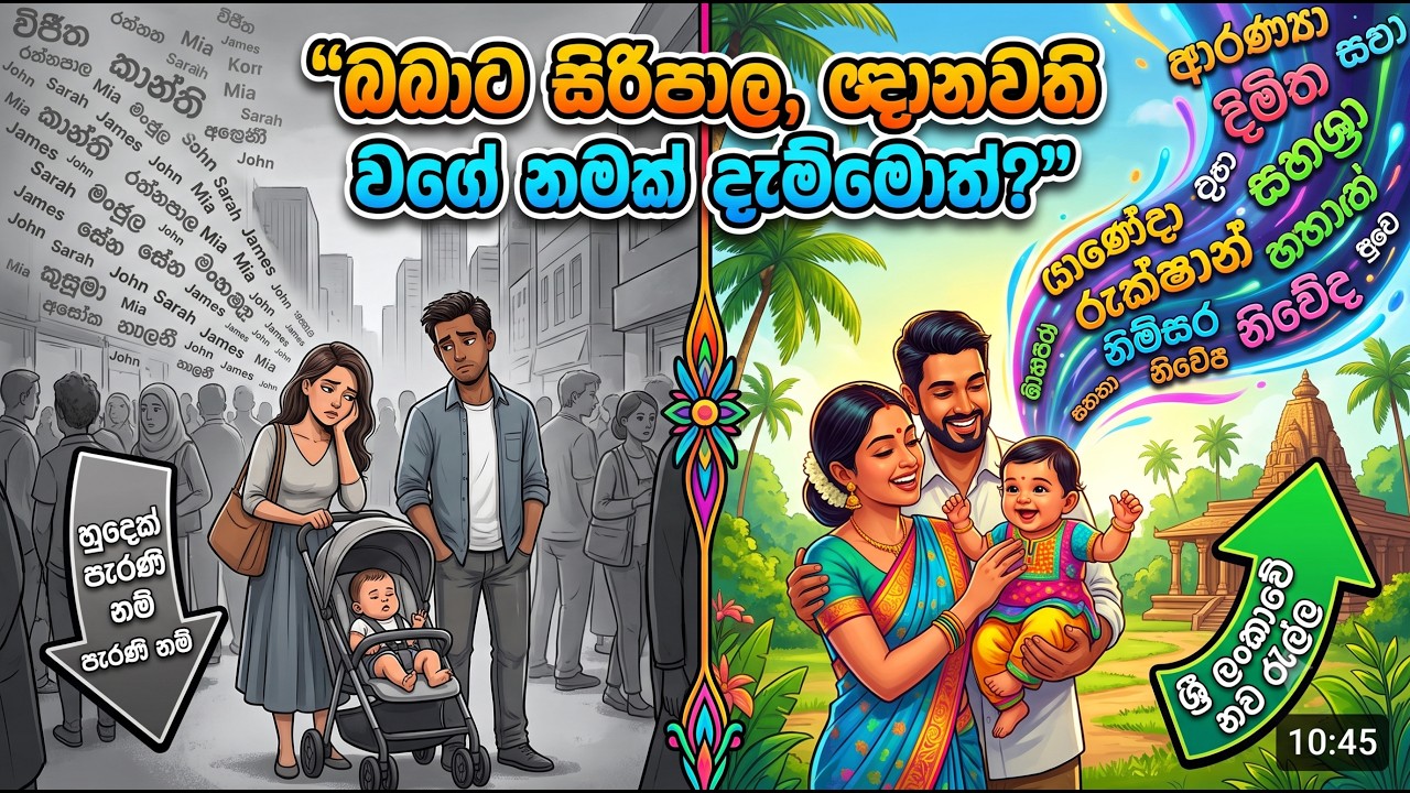 බබාට සිරිපාල, ඥානවති වගේ නමක් දැම්මොත්? Changing Sri Lankan Baby Name Trends