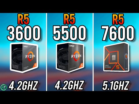 Ryzen 5 3600 vs Ryzen 5 5500 vs Ryzen 5 7600