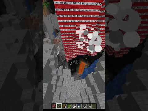 Explosive Stuff: TNT Blast In Minecraft #challenge #funny #games #gaming  #minecraft #viral #shorts