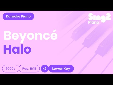 Beyoncé - Halo (Karaoke Piano) Lower Key