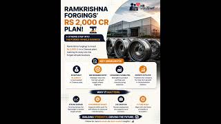 ₹2,000 Cr Investment 😳 | Ramkrishna Forgings’ Big Move Explained