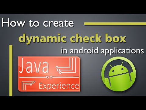 How to create dynamic check box in android