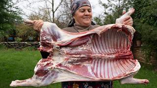 Cooking a Whole Lamb in the Rain | Cozy Spring Village Life 🌿🌧️🍖