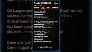 Download lagu Lirik Dj Lagu Untuk Kamu||Alyssa Dezek||Viral tiktok terbaru 2024 #djviral #AlyssaDezek #djremix mp3
