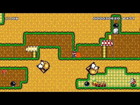 Super Mario Maker - Blind Kaizo Race #32: BLR-Taking a Bomb For a Walk