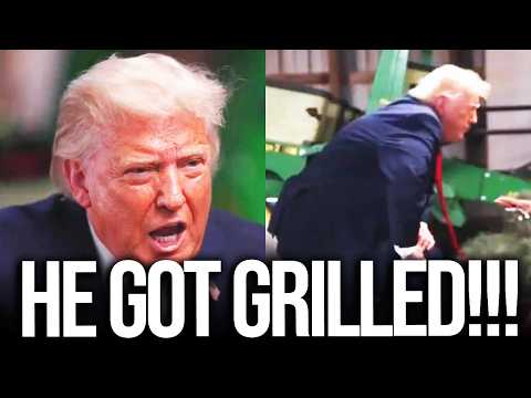 Trump Throws Mic and Runs Off Set