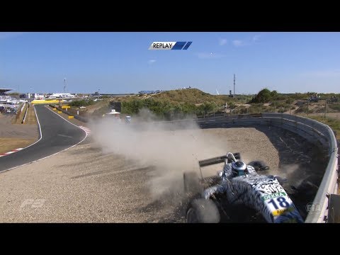FIA Formula 3 European Championship 2018. Race 3 Circuit Zandvoort. Julian Hanses Crash Red Flag