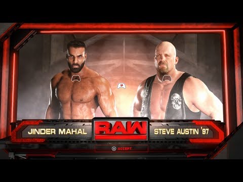 SBW Raw - Jinder Mahal vs Steve Austin