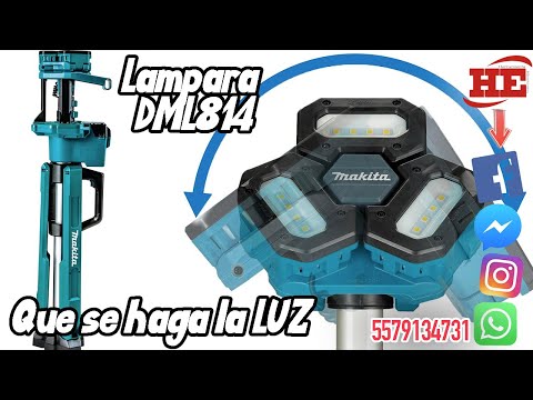 Makita LXT® akumuliatorinis darbinis žibintas DML814 18V • 14,4V • 1250 lx video
