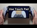 How To Use Touch Pad On PlayStation Portal