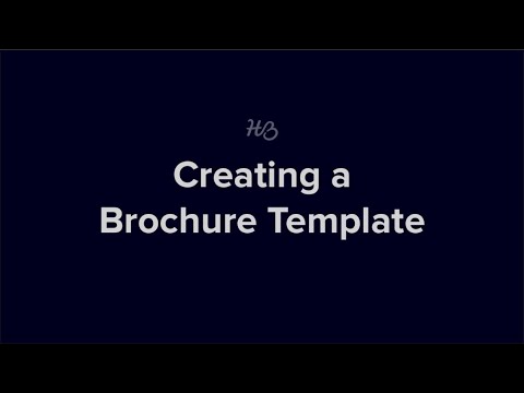 Creating a Brochure Template in HoneyBook