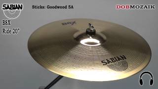 Video thumbnail for Sabian Cymbal Sound Test / 20" B8X Ride by Dobmozaik