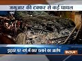 Agitated locals set ablaze Jaguar after road accident in Mumbai