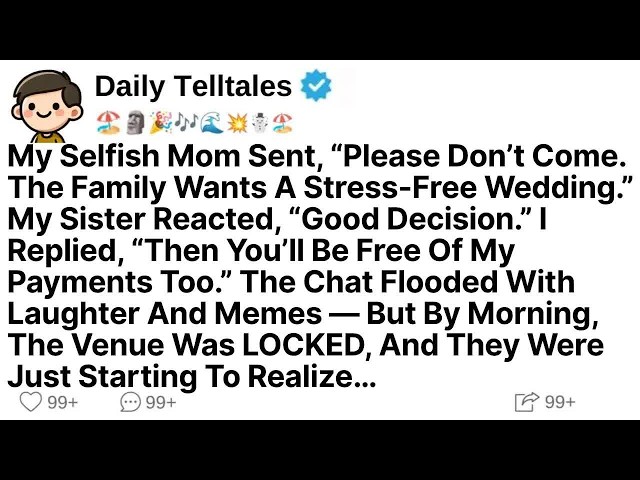 My Selfish Mom Sent, “Please Don’t Come  The Family Wants A Stress Free Wedding ” My Sister Reac SDDEFAULT Thumbnail