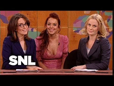 Weekend Update: Tina Fey and Amy Poehler Mentor Lindsay Lohan - SNL