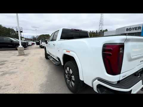 2026 GMC Sierra 2500HD Crew Cab Standard Box 4-Wheel Drive Denali in White for sale at Boyer Chevrolet Buick GMC Bancroft in Bancroft, ON